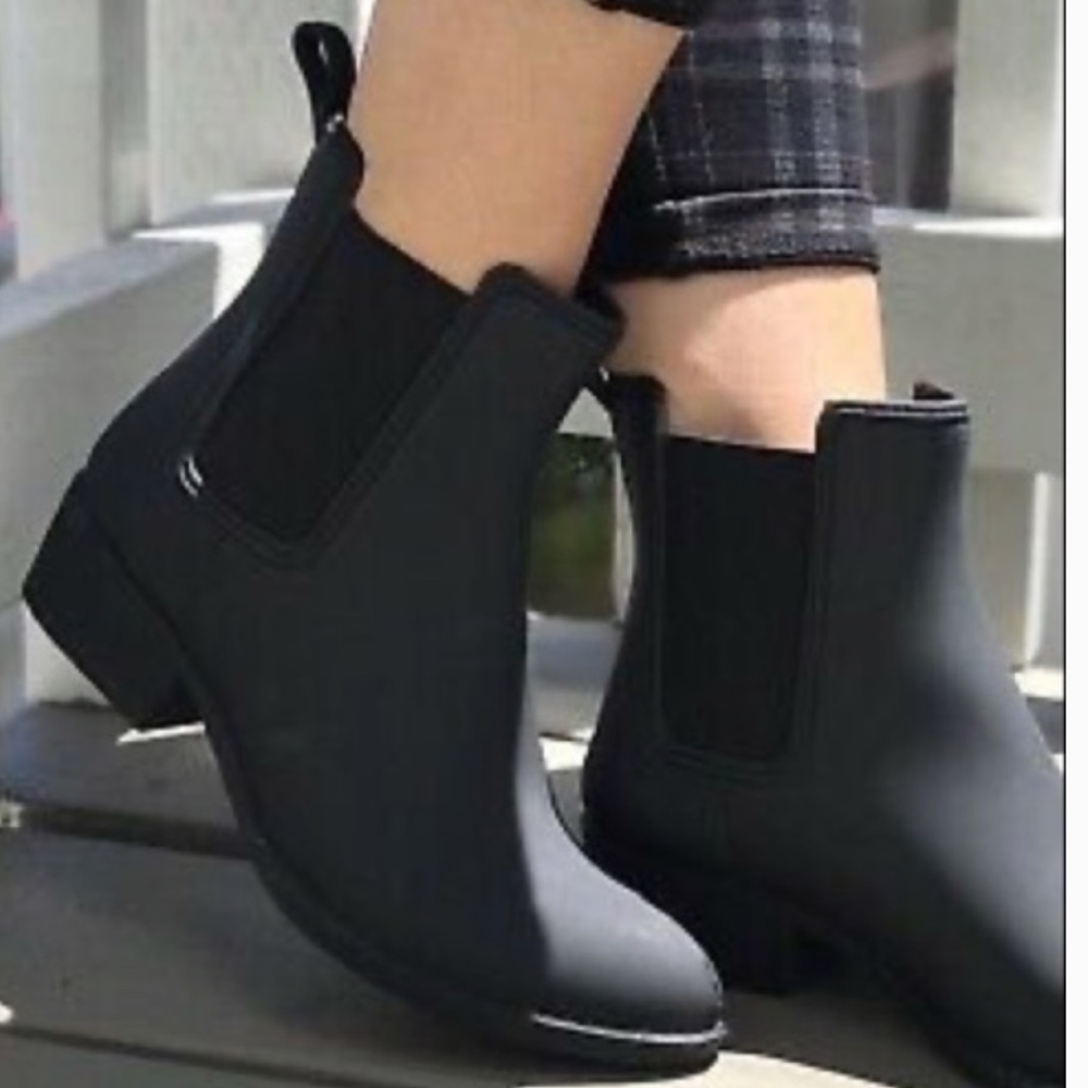 Havana Last Jeffrey Campbell Black Fashion Rain Boots